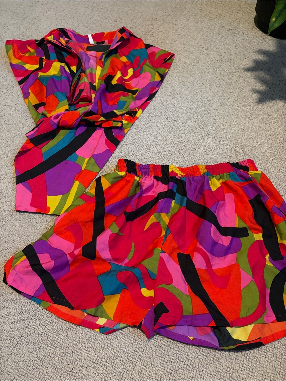 Vibrant Multi-Color Printed Women’s Skirt